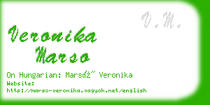 veronika marso business card